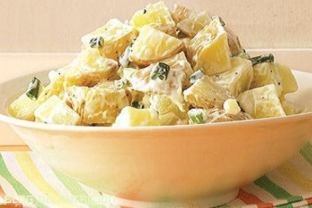 patatas cocidas con mayonesa